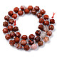 Chapelets de perles en jaspe rouge naturel G-R482-24-8mm-2