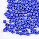 焼付塗装ガラスシードビーズ  ラウンド  藤紫色  5~6x3~5mm  穴：1.2~2mm  約2500個/袋 SEED-Q025-5mm-M21-2