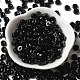Rocailles en verre couleurs opaques&nbsp;SEED-E001-P3x6mm-10-2