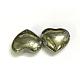 Natural Pyrite Heart Palm Stone X-G-I125-49-2