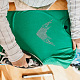ガラスホットフィックスラインストーン  アップリケの鉄  マスクと衣装のアクセサリー  洋服用  バッグ  パンツ  ハート  300x230mm DIY-WH0508-001-6