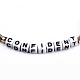 Bracelets extensibles en perles de verre bicône à facettes BJEW-T016-01D-2