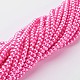 Glass Pearl Beads Strands X-HY-4D-B54-3