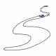 Chapado en iones (ip) 304 collar de cadena de cable de acero inoxidable para hombres y mujeres STAS-G299-04M-1
