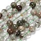 Натуральный зеленый lodolite кварц бисер пряди G-L642-B06-6mm-2