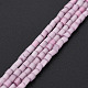 Glass Silk Stain Style Beads Strands GLAA-N047-001A-04-2