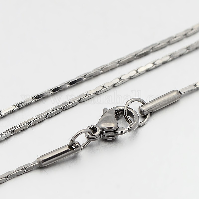 Wholesale 304 Stainless Steel Boston Chain Necklaces