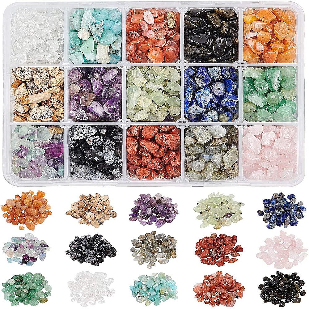 Shop NBEADS 1 Box Gemstone Chips Beads for Jewelry Making Selected