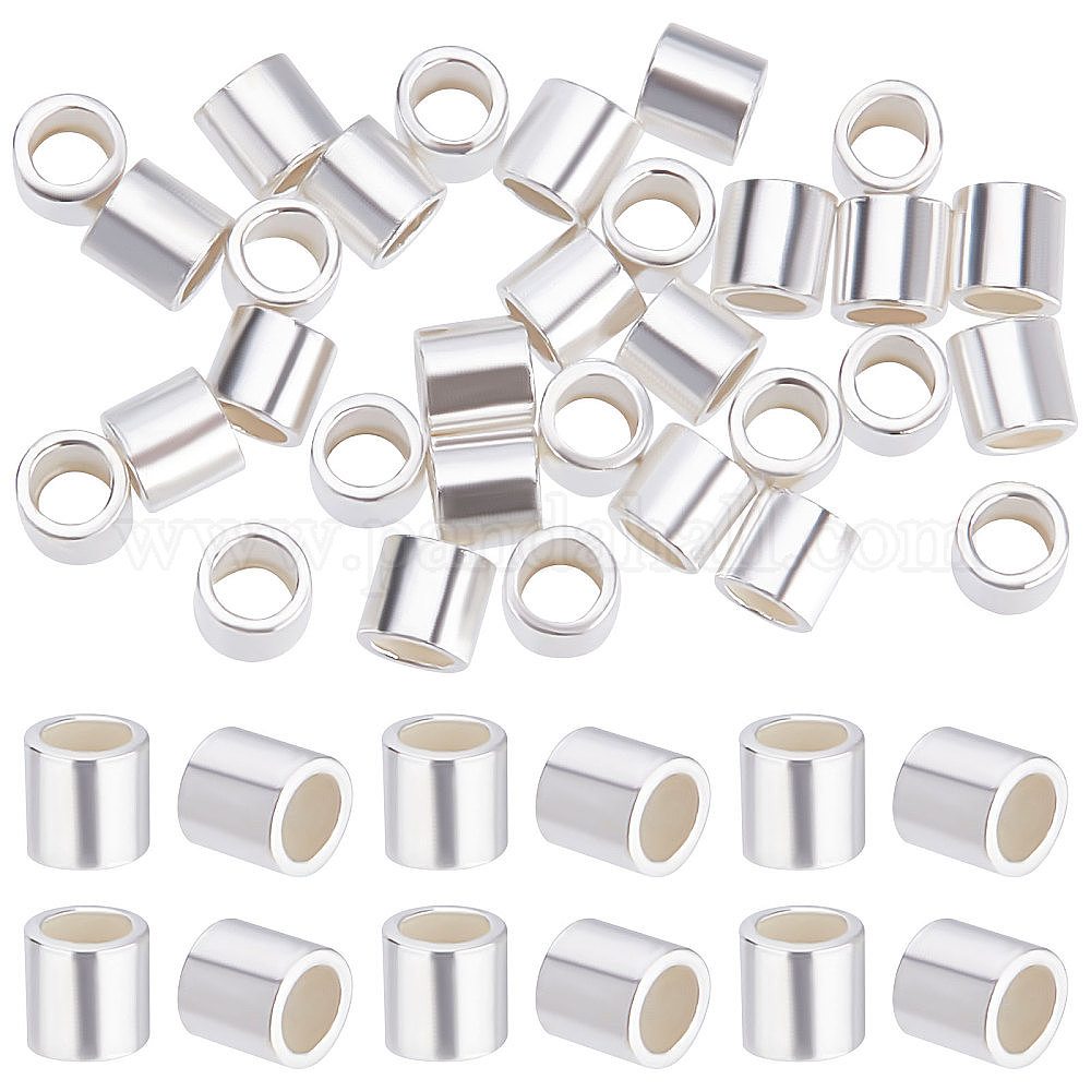 Shop Beebeecraft 50Pcs/Box Crimp Tube Beads 925 Sterling Silver