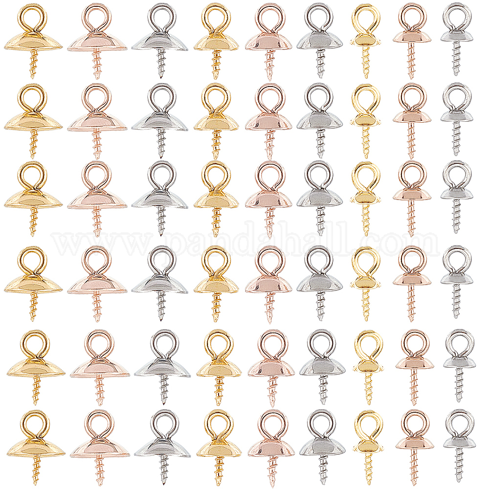 SUNNYCLUE DIY 1 Boîte 30 Ensembles 60Pcs 12mm Réglable Anneau Base Cabochon Anneau Blancs Cabochons en Verre Anneau Blanc Base Plat Rond Plateau Réglable Bagues pour les Femmes DIY Kits de Fabrication