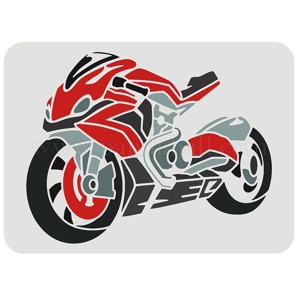 Shop FINGERINSPIRE Motorcycle Stencil For Painting 29 7x21cm Large   A5f75595 1f8d 44f1 Bf91 52d7976936f2 