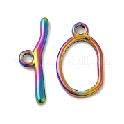 Ion Plating(IP) 304 Stainless Steel Toggle Clasps STAS-F290-06MC