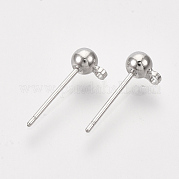 Латунные шариковые серьги KK-S348-415B