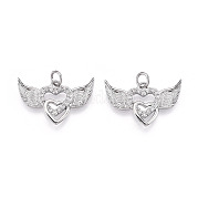 Латунные микро проложить кубического циркония подвески ZIRC-T016-03P