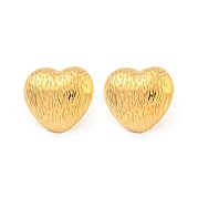 Серьги-гвоздики из нержавеющей стали 304 в форме сердца EJEW-L290-029G