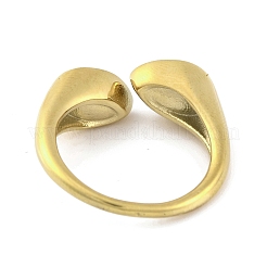 Placcatura ionica (ip) 304 acciaio inossidabile strass polsino a goccia aperto per le donne&nbsp;RJEW-N046-04C-G