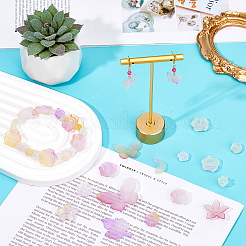 10 набор 200 г прозрачных акриловых матовых бусин&nbsp;FACR-HS0001-02B