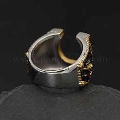 Кольца из нержавеющей стали 304 с микропаве из кубического циркония&nbsp;FS-WG5ACE0-04