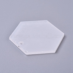 Transparente leere Acrylanhänger&nbsp;LS-TACR-WH0002-12