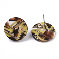 Серьги-гвоздики из ацетата (смолы) целлюлозы KY-R022-020