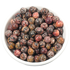 120 шт. нити бусин из натуральной яшмы леопардовой кожи G-PA0001-22B