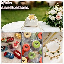 Sacchetti in raso con coulisse e fiore&nbsp;ST-CJ0048-001B
