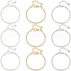 24 pièce de fabrication de bracelets en laiton de style européen&nbsp;MAK-PA0001-01