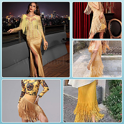 Лента с кисточками из полиэстера длиной 2 м. OCOR-FG0002-36C