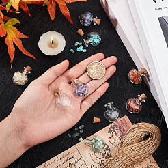 14 шт. прозрачные стеклянные бутылки в форме сердца&nbsp;AJEW-FH0001-78