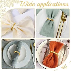 6 шт. Кольца для салфеток из сплава&nbsp;AJEW-CP0009-05G