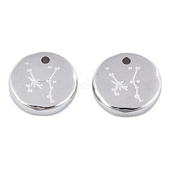 Anlaufgeschützte Charms aus chirurgischem Edelstahl 316&nbsp;STAS-S116-418G-P