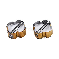 504шт гальванические стеклянные бусины EGLA-N006-069