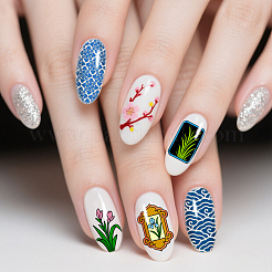 DIY-Nagelkunst-Vorlagen aus Edelstahl&nbsp;MRMJ-WH0092-226