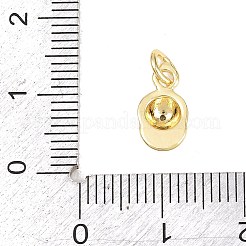 Ottone micro spianare pendenti zirconi&nbsp;KK-H273-32G-01