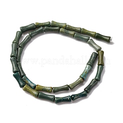 Нити бусин из натурального нефрита шушан G-L624-G01-12x5mm