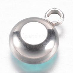 Подвески из нержавеющей стали 304 со стразами STAS-G082-M