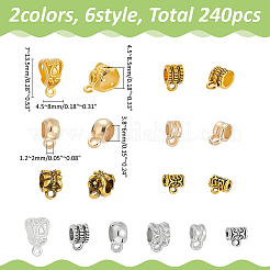 240 шт. 12 стиля ccb пластиковые и сплавные трубчатые дужки FIND-WR0011-95