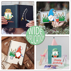 Трафареты для резки углеродистой стали на тему рыбалки DIY-WH0309-1369