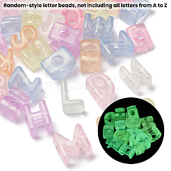 50 шт. светящиеся прозрачные акриловые бусины&nbsp;LACR-SP0001-01