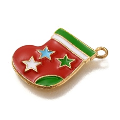 Новогодняя тема сплава эмали подвески FIND-I040-01B