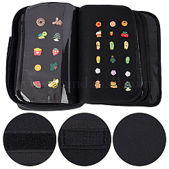 Große Kapazität Oxford Stoff Emaille Pin Aufbewahrung Reißverschluss Taschen&nbsp;ABAG-WH0040-33