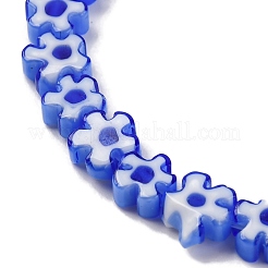 Ручной работы millefiori стеклянные бусины нитки LAMP-G164-01B