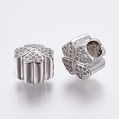 Латунные микро проложить Цирконий Европейский бисером OPDL-P001-28