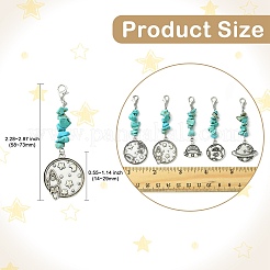 Подвесные украшения из сплава 8 шт.&nbsp;HJEW-CJ00075