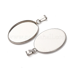 Оправы для подвесок из нержавеющей стали 304 в виде кабошонов&nbsp;STAS-D379-03C-P