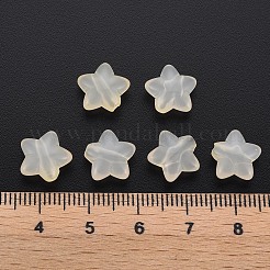 透明なアクリルビーズ  模造ゼリー  スター  ベージュ  10x10.5x6mm  穴：1.6mm  約544個/161g&nbsp;LS-MACR-S373-26E-11