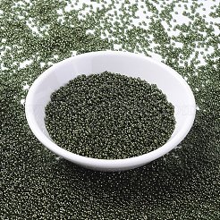 MIYUKIラウンドロカイユビーズ  日本製シードビーズ  （rr306)オリーブゴールド光沢  11/0  2x1.3mm  穴：0.8mm  約1100PCS /ボトル  10 G /ボトル&nbsp;SEED-JP0008-RR0306