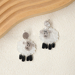 Boucles d'oreilles en acrylique&nbsp;WG0E7FB-01