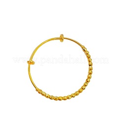 Браслеты из граненых латунных круглых бусин для женщин&nbsp;FS-WG38B73-01