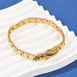 Браслеты-цепочки из нержавеющей стали 304 в виде пантеры для мужчин BJEW-V013-02G